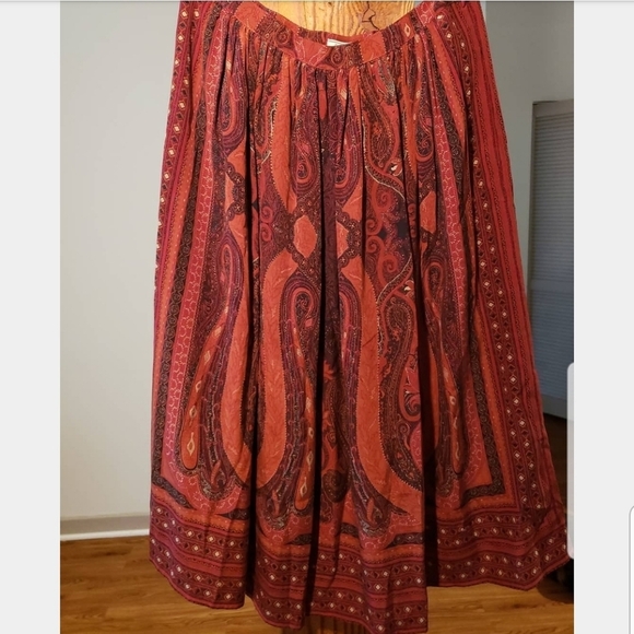 LUCKY BRAND PAISLEY SKIRT - Picture 1 of 1